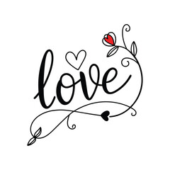 Valentine Day Typography T-shirt Design