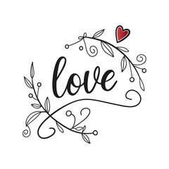 Valentine Day Typography T-shirt Design