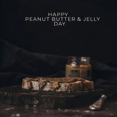Peanut butter and jelly day poster, celebrated 2 april