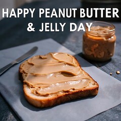 Peanut butter and jelly day poster, celebrated 2 april