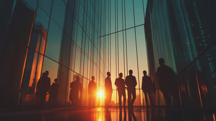 Fototapeta premium abstract professional business team people innovation connection of line from nail node to node on map background , networking concept