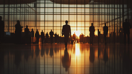 abstract professional business team people innovation connection of line from nail node to node on map background , networking concept