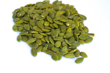 Closeup of pumpkin seeds