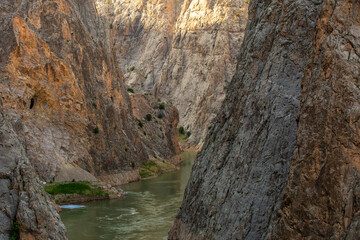 Erzincan Kemaliye region dark canyon general view