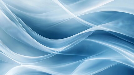 Soft blue waves flowing across a tranquil background in a serene and calming abstract design