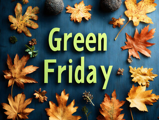 Celebrate Sustainability With Green Friday Surrounded by Lush Greenery and Vibrant Foliage, Advocating for Eco-Friendly Practices and Conscious Consumerism