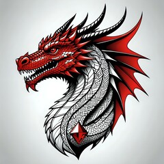 red dragon head