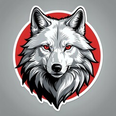 vector illustration of a wolf