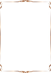 Obraz premium vector vintage frames for decoration and design, golden gradient