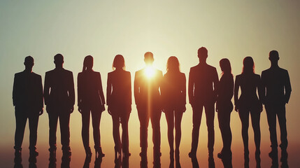 abstract professional business team people connection of line from nail node to node on Smart digital cityscap and skyline background , Innovation networking concept