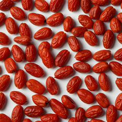 Tasty Goji Berries isolated on white