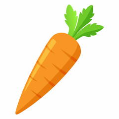 carrot isolated on White
