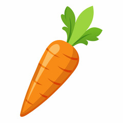 carrot isolated on White