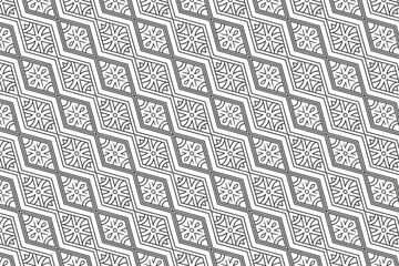 Seamless Geometric Floral Pattern Design Background