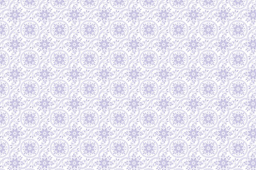 Fototapeta premium Seamless Geometric Floral Pattern Design Background