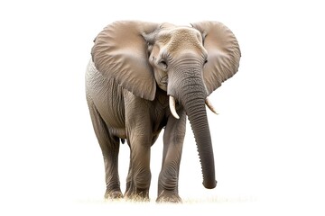 Obraz premium a Elephant, isolated on white background