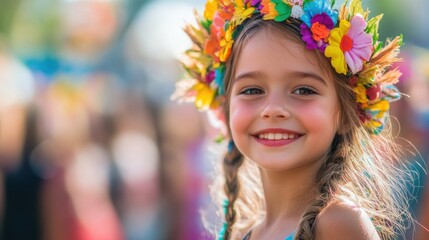children enjoying at the summer festival