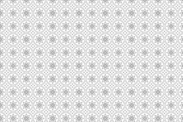 Seamless Geometric Floral Pattern Design Background
