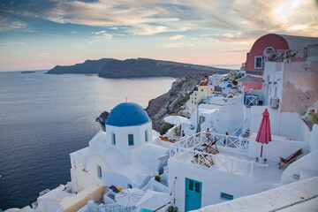 beautiful Santorini island in Greeece