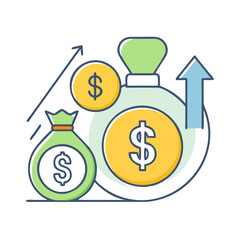 dividend yield icon, dividend yield vector illustration-simple illustration of dividend yield, perfect for dividend yield logos and icons