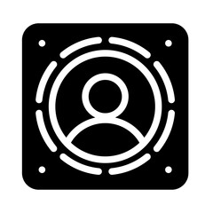 Icon Avatar App With Style Glyph