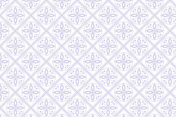 Seamless Geometric Floral Pattern Design Background