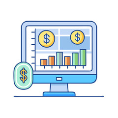 online trading icon, online trading vector illustration-simple illustration of online trading, perfect for online trading logos and icons