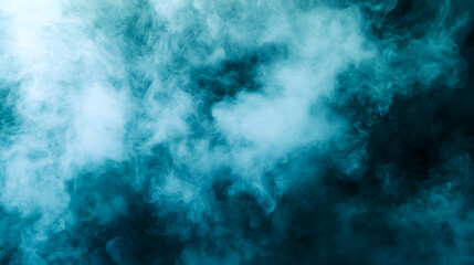 A turquoise ethereal fog with soft light beams and subtle color transitions, creating a peaceful and mystical design element.