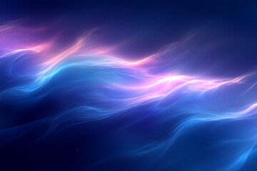 Obraz premium Abstract Blue and Pink Waves of Light Energy