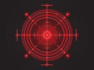 Red Neon Target Focus