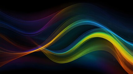 Abstract Swirling Art with Vibrant Colors