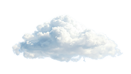 Big cloud isolated on png background