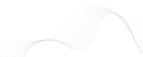 Abstract gray wave dynamic curve lines background. Energy technology concept modern backdrop design for business, presentation, banner.