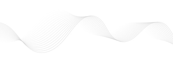 Abstract gray wave dynamic curve lines background. Energy technology concept modern backdrop design for business, presentation, banner.
