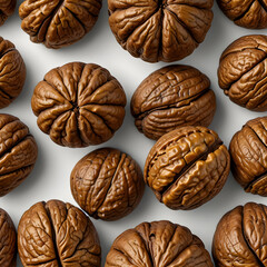 Tasty walnut isolated on white
