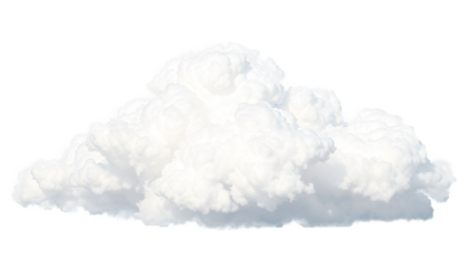 Big cloud isolated on png background