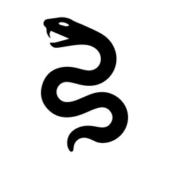 snake icon silhouette illustration art