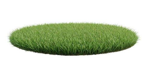 PNG Grass-Like Round Ottoman for Modern Interiors, transparent background