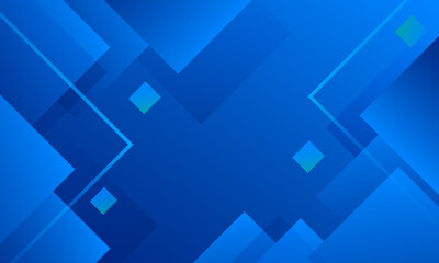 Fototapeta premium Abstract blue geometric shapes background. Vector illustration