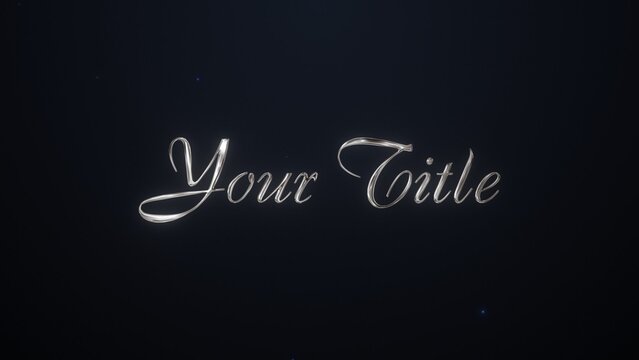 Elegant Mysterious Silver Text Reveal Title Intro