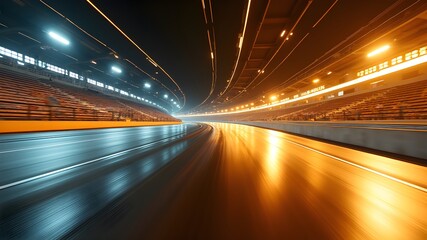 Racing sprinting speed track