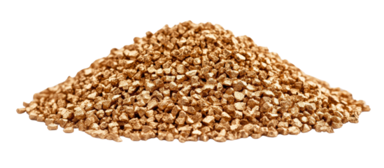 PNG Pile of Gold-Colored Rocks or Ingots, transparent background