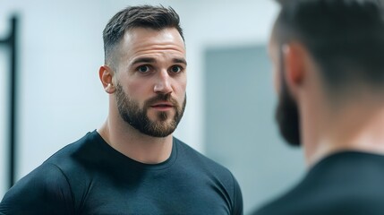 Trainer Motivating Client During High-Intensity Interval Training Session