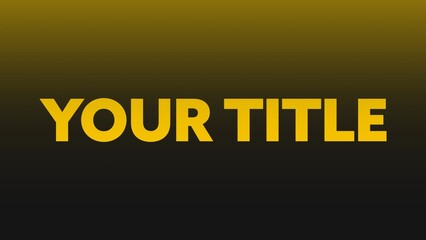 Simple 2 Color Gradient Title Intro