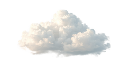 Big cloud isolated on png background