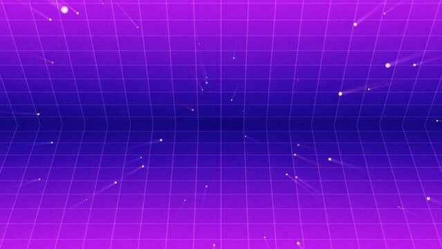 Retro Grid Old School Gradient Synthwave Background