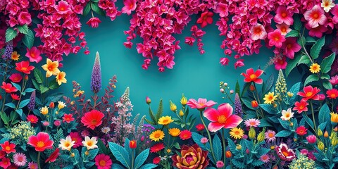 Artistic Plant Sketch on Textured Canvas