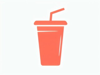 drink cup icon with straw, simple beverage cup symbol, soft drink pictogram,  beverage, soda, juice, coffee, straw, lid, takeaway, fastfood, refreshment, disposable, plastic, paper, restaurant, caf&eacute;, 