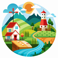 houses in the village