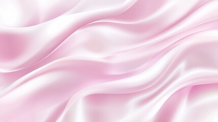 Obraz premium Stunning Pastel Pink Silk Fabric Texture. Elegant and Smooth Flowing Fabric Design. High-Resolution Digital Textile Art.